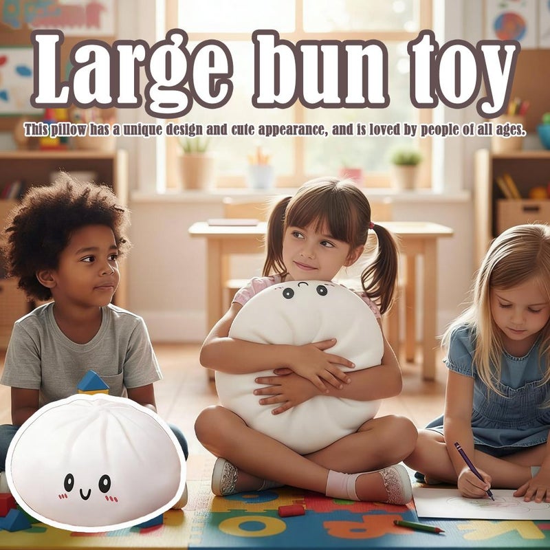 كرات ضغط على شكل فطائر 25 سم، لعبة حسية كبيرة الحجم، كرة ضغط لتخفيف التوتر، لعبة ضغط لتخفيف القلق واللعب الحسي، بدون بخار طعام - Image 3